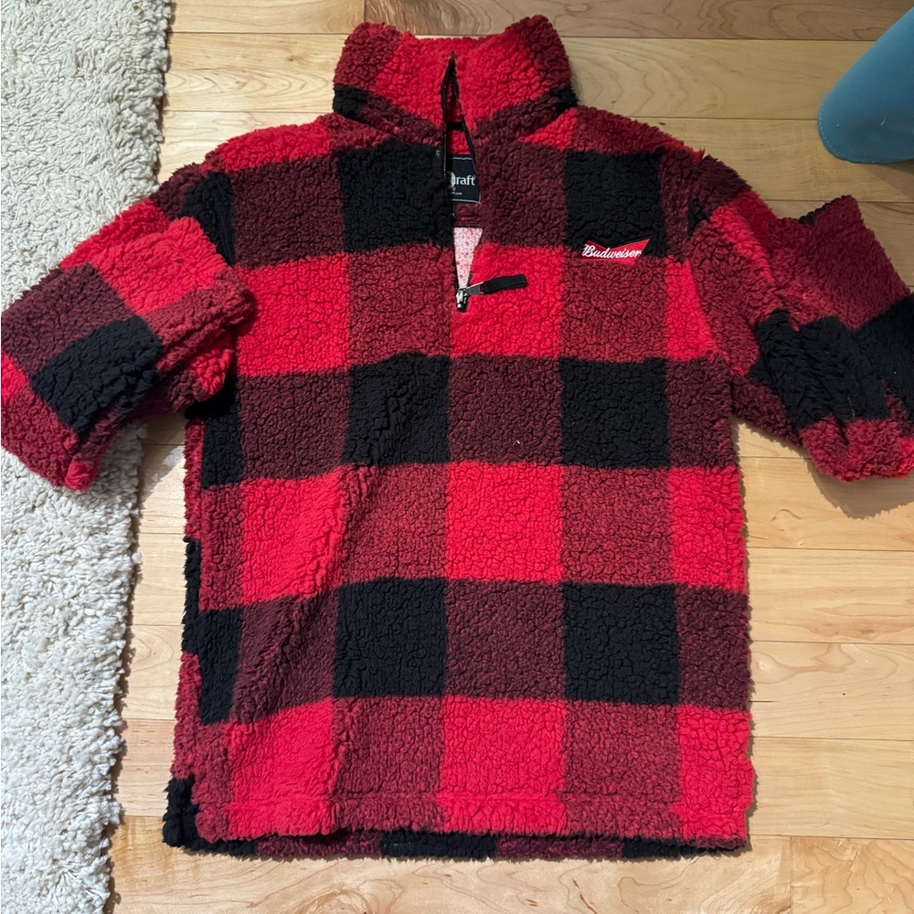 Budweiser Sherpa Jacket. New but without tags